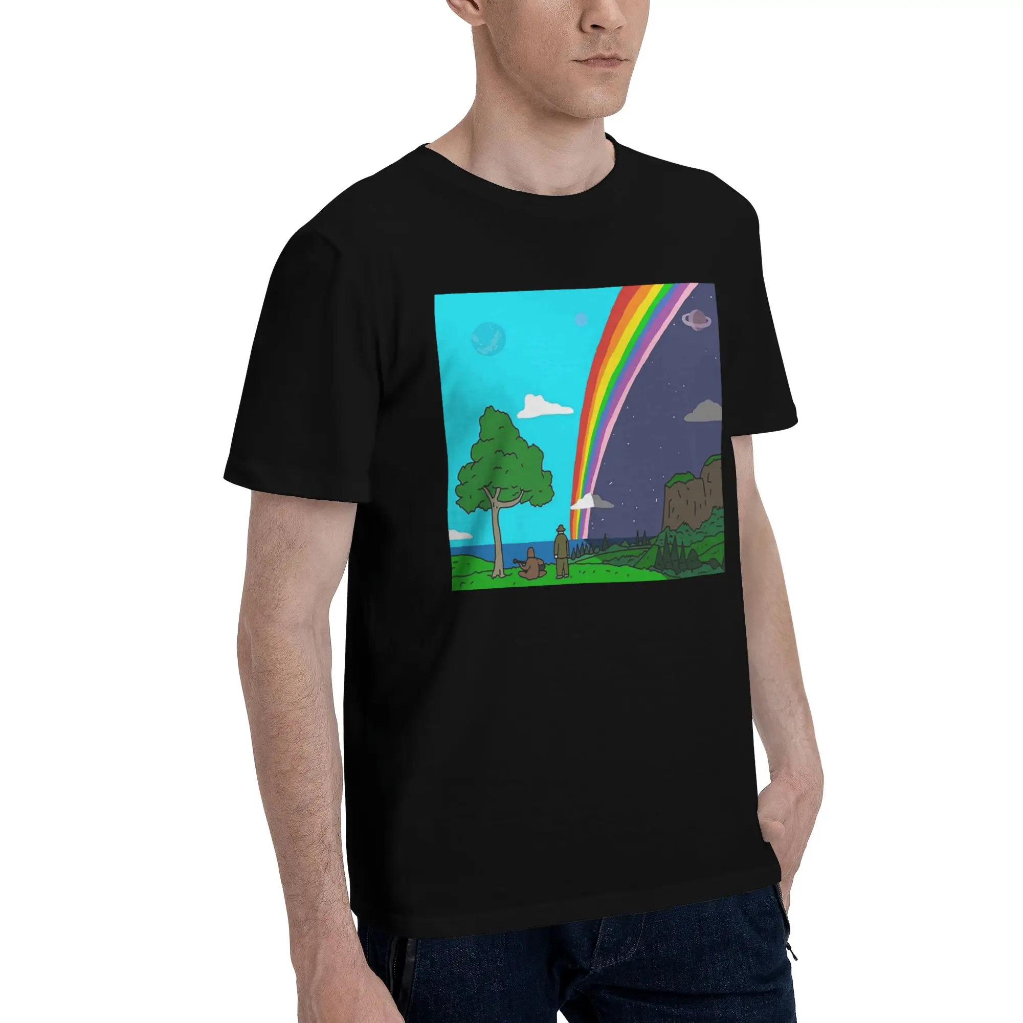 

Мужская футболка Big Lez Show Landsc, большие футболки, мужские хлопковые футболки с круглым вырезом, короткие летние мужские футболки