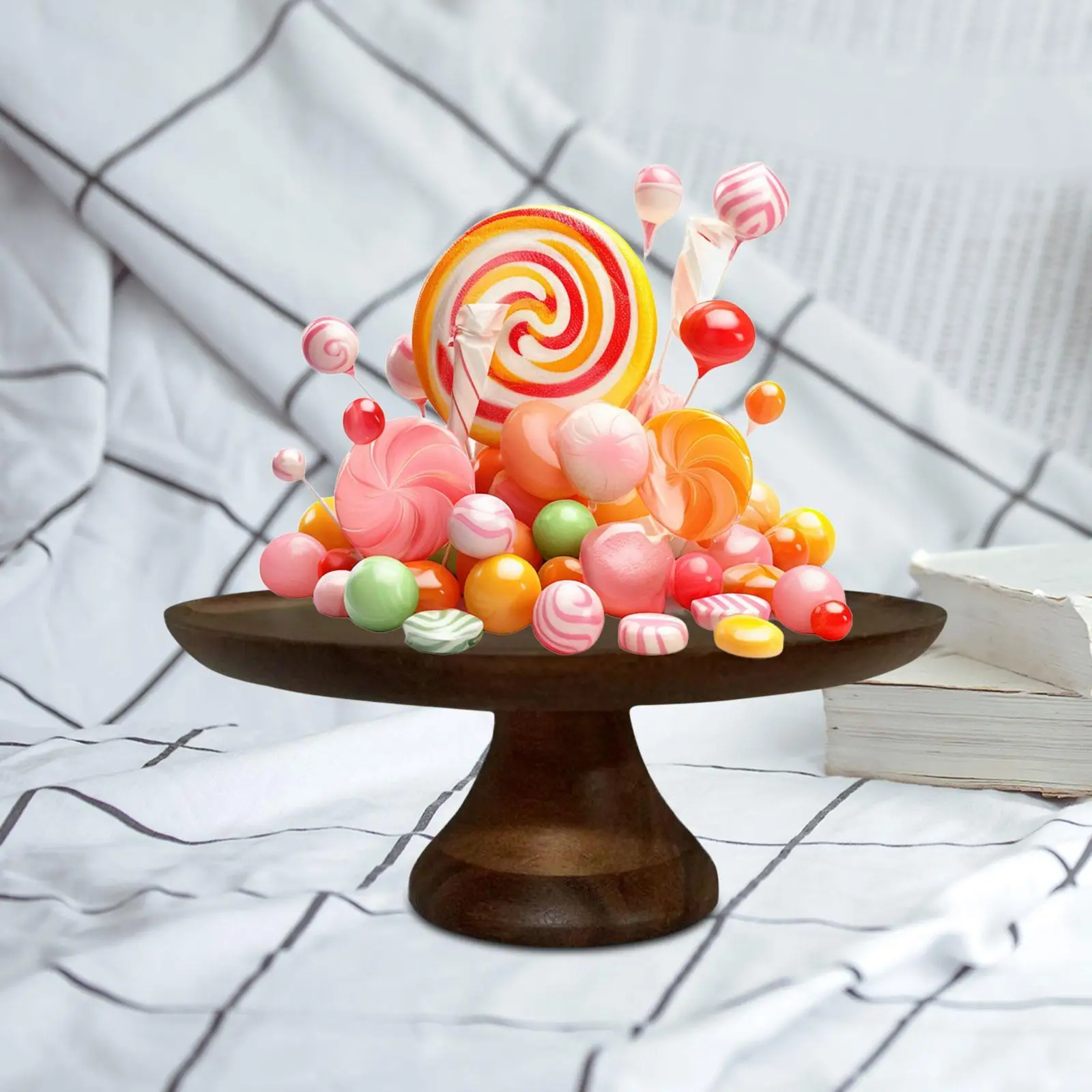 

Поднос с фруктами, универсальная подставка для хранения овощей на столешнице, подносы для завтрака, поднос для закусок, деревянное украшение для дома отдыха в отеле