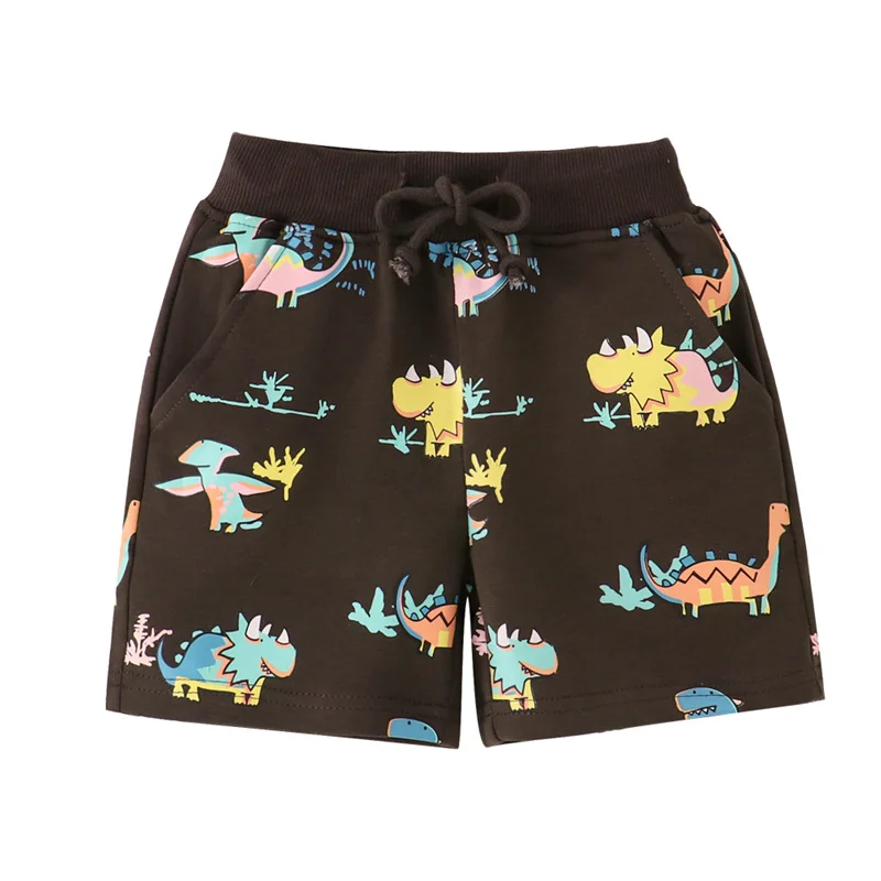 2-7T Dinosaurs  Summer Boys Shorts Drawstring Animals Printed Kids Trousers Baby Boys Girls Short Pants Children's Clothes
