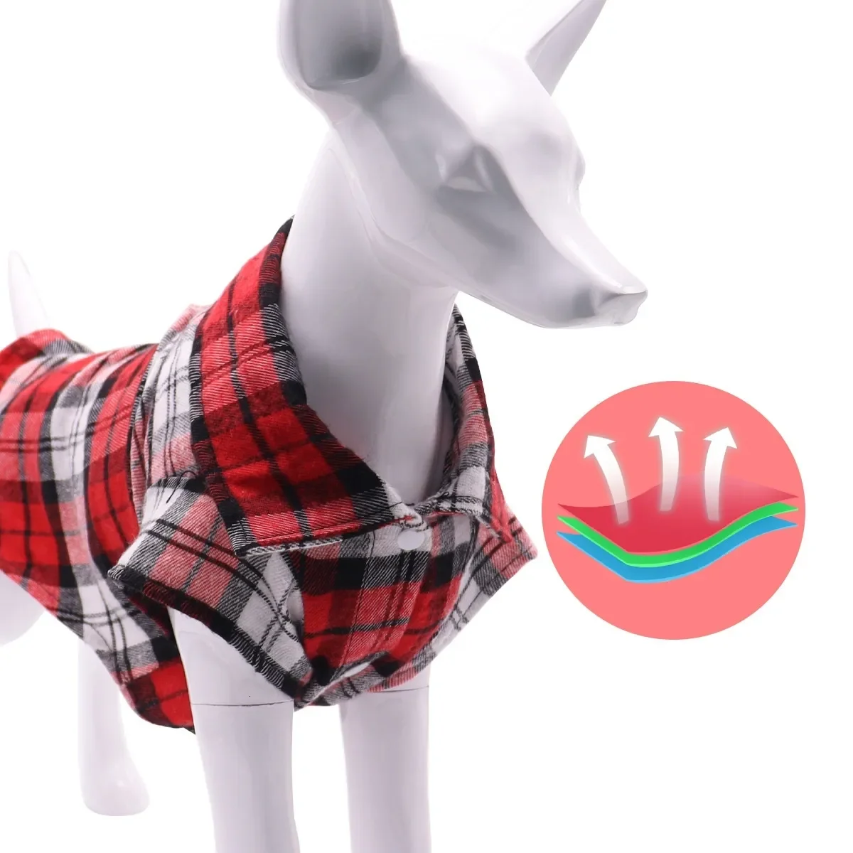 Designer Pet Plaid Shirt Summer Thin Breathable Puppy Clothing Bichon Small Dog T-Shirt Cat Clothes
