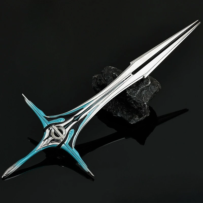 8.66in Fagocytische Ster Middeleeuws Zwaard Chinese Anime Perifere Afgeleide Soldaat Speelgoed Model Metal Craft Desktop Ornament Jongen Speelgoed