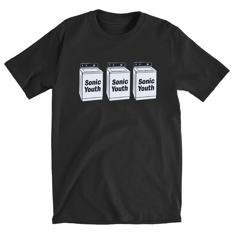 SONIC YOUTH Blue T-shirt Sonic Youth Washing Machine Album Casual T-Shirt Men's and Women's Luxury Brand Top 2026 New
