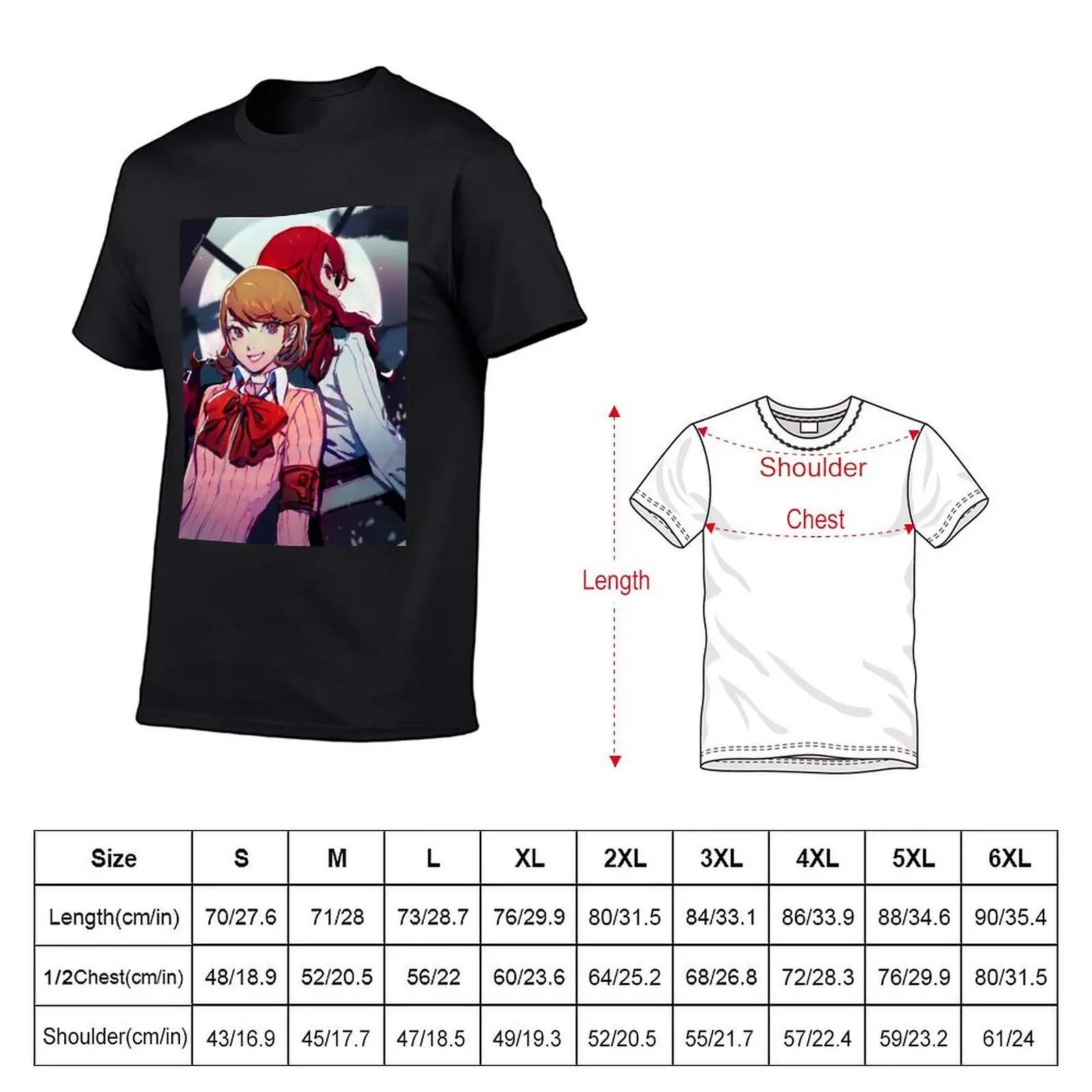 Yukari & Mitsuru T-shirt kawaii clothes cute clothes mens t shirts