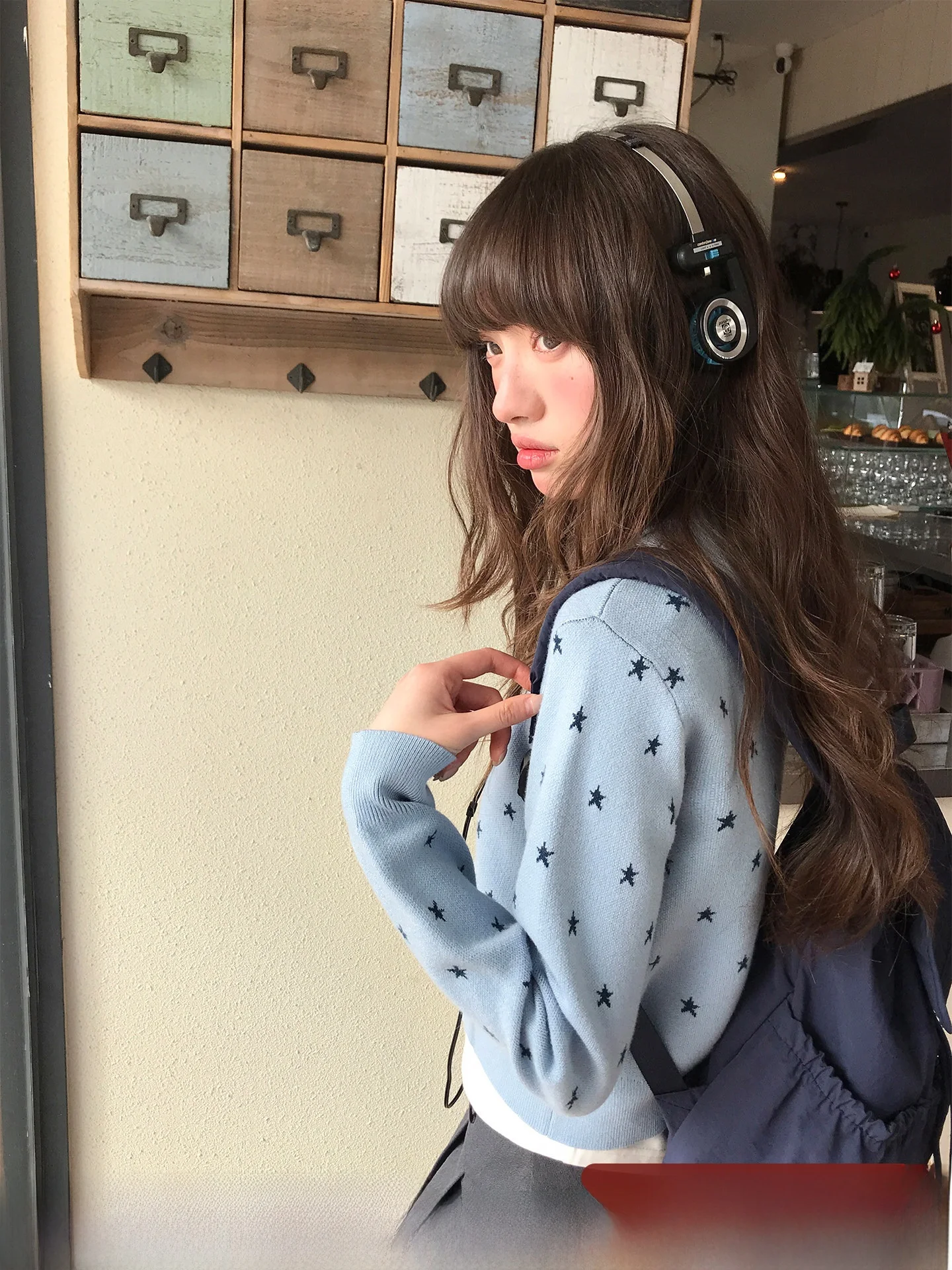 

Hello Casual Knitted Open Cardigan Women's Spring 2026 New Sle Age-Defng Casual Top Color Blo Star Embroidery