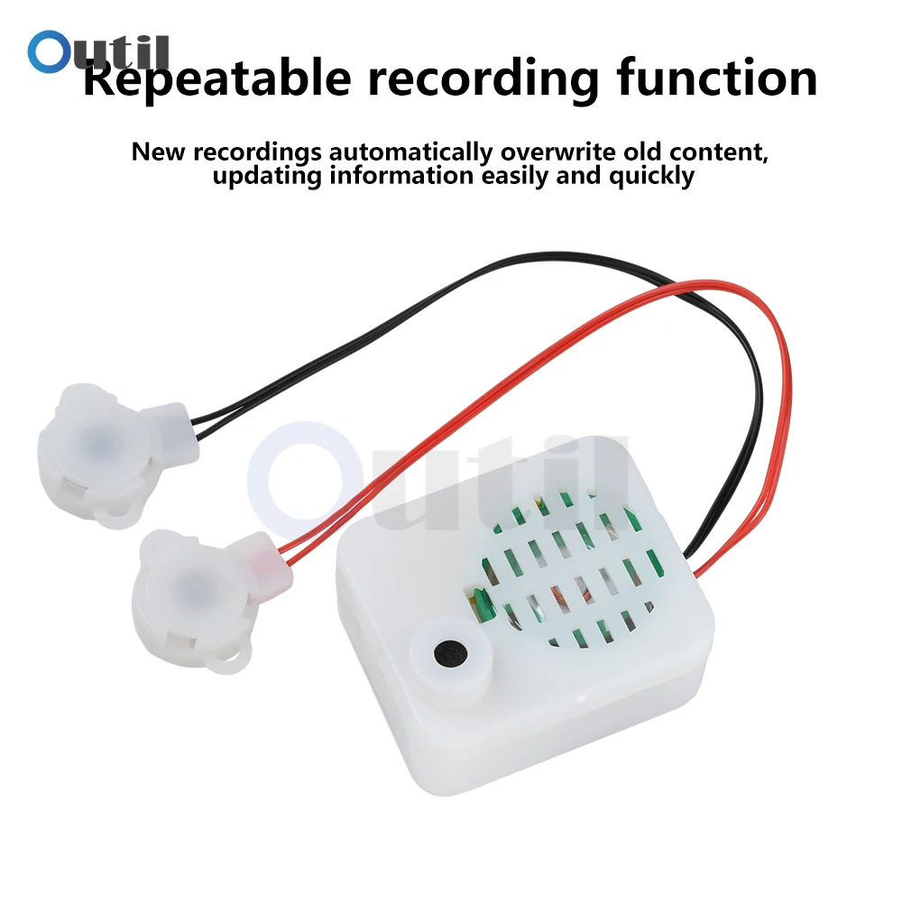 Voice Box Recordable Sound Module Plush Toy Voice Message Recorder Device ForPlush Toy Stuffed Animal Sound Recorder Clear Voice