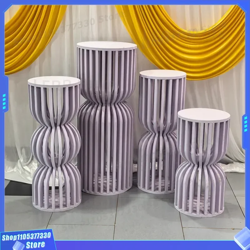 Wholesale PVC Round Cake Stand Corrugated Base Wedding Dessert Table Set Craft Decoration Source Factory Direct Supply For