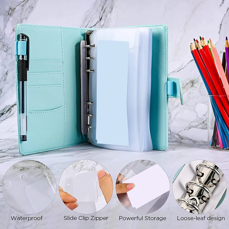 Бюджетная папка формата А6 с конвертами на молнии-органайзер для денег с 20 денежными конвертами для составления бюджета, папка для наличных денег