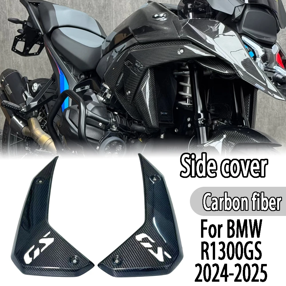 

For BMW R1300 GS R 1300 GS r1300gs 2024-2025 Carbon fiber radiator side panel protective cover fairing motorcycle accessories