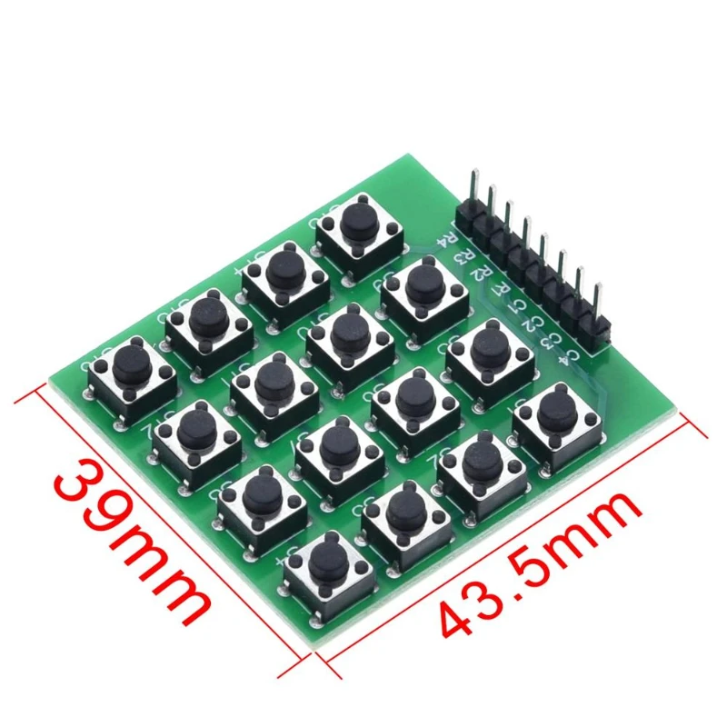 4x4 Matrix 16 Keypad Keyboard Breadboard Module 16 Button Mcu for arduino Diy Starter Kit