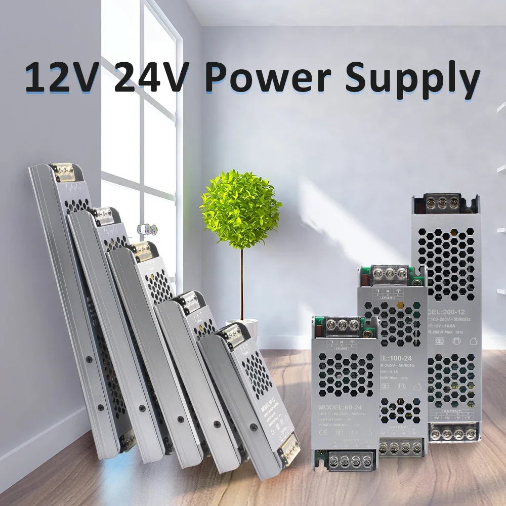 12V 24V Lighting Transformer Led Power Supply Unit 12 volt 60w 100w 200w 300w 400w Led Strip Light Switching Power Supply