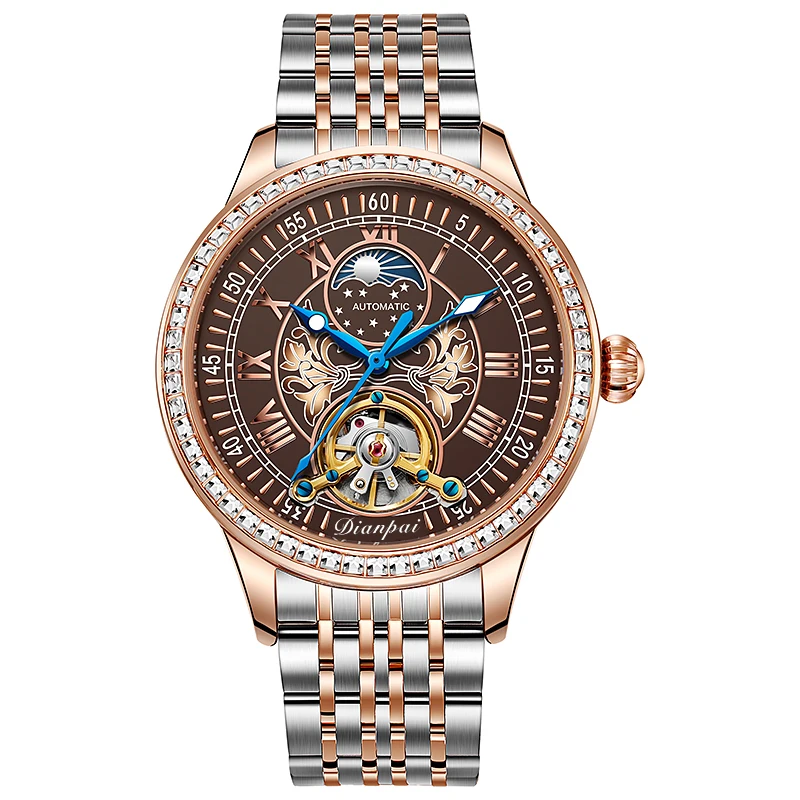 Swiss Quality Men\'s Automatic Mechanical Watch Fashion Trend Wrist Watch Luminous Waterproof Men\'s Gift Watch