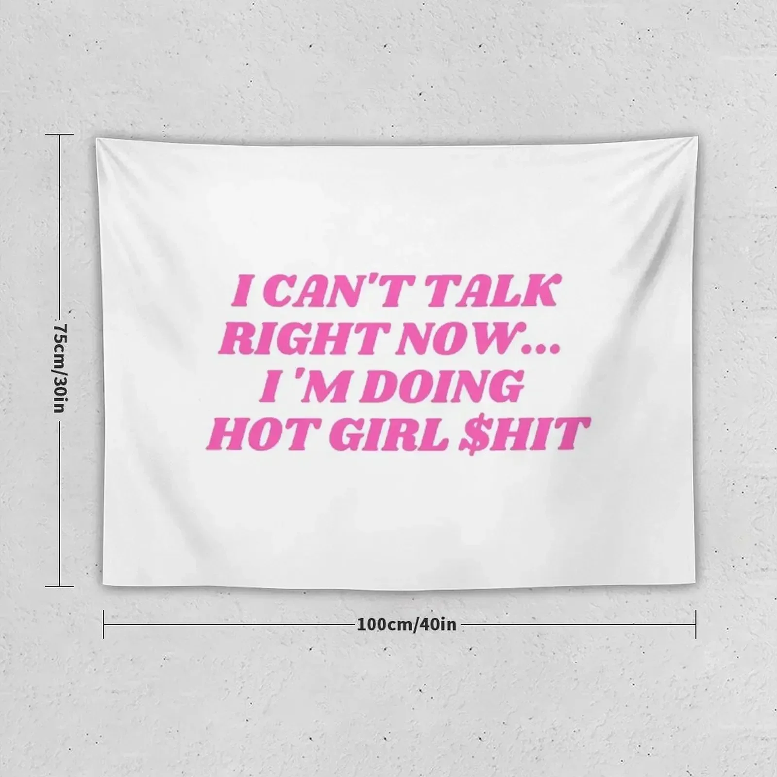 I can't talk right now I 'm doinghot girl $hit Tapestry Home Decoration Accessories Aesthetic Room Decorations Tapestry