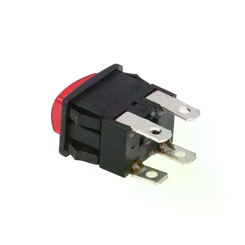 4Pins 16A Self-Lock Switch Button Rocker PS21-16 With Light Heater Electrical Touch Switch For Vacuum Cleaner Garment Steamer