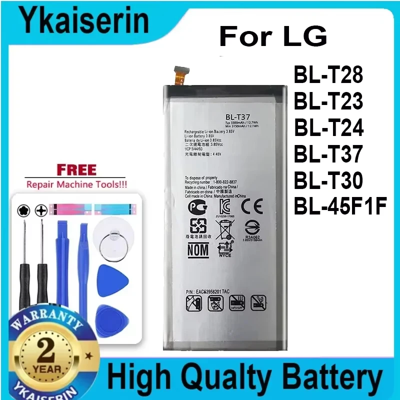 Phone BL-T37 BL-T30 BL-45F1F BL-T23 BL-T24 BL-T28 Battery for LG X Power 2 II V40 X-Cam H970 ThinQ Q710 Q8 Batteries + Track NO