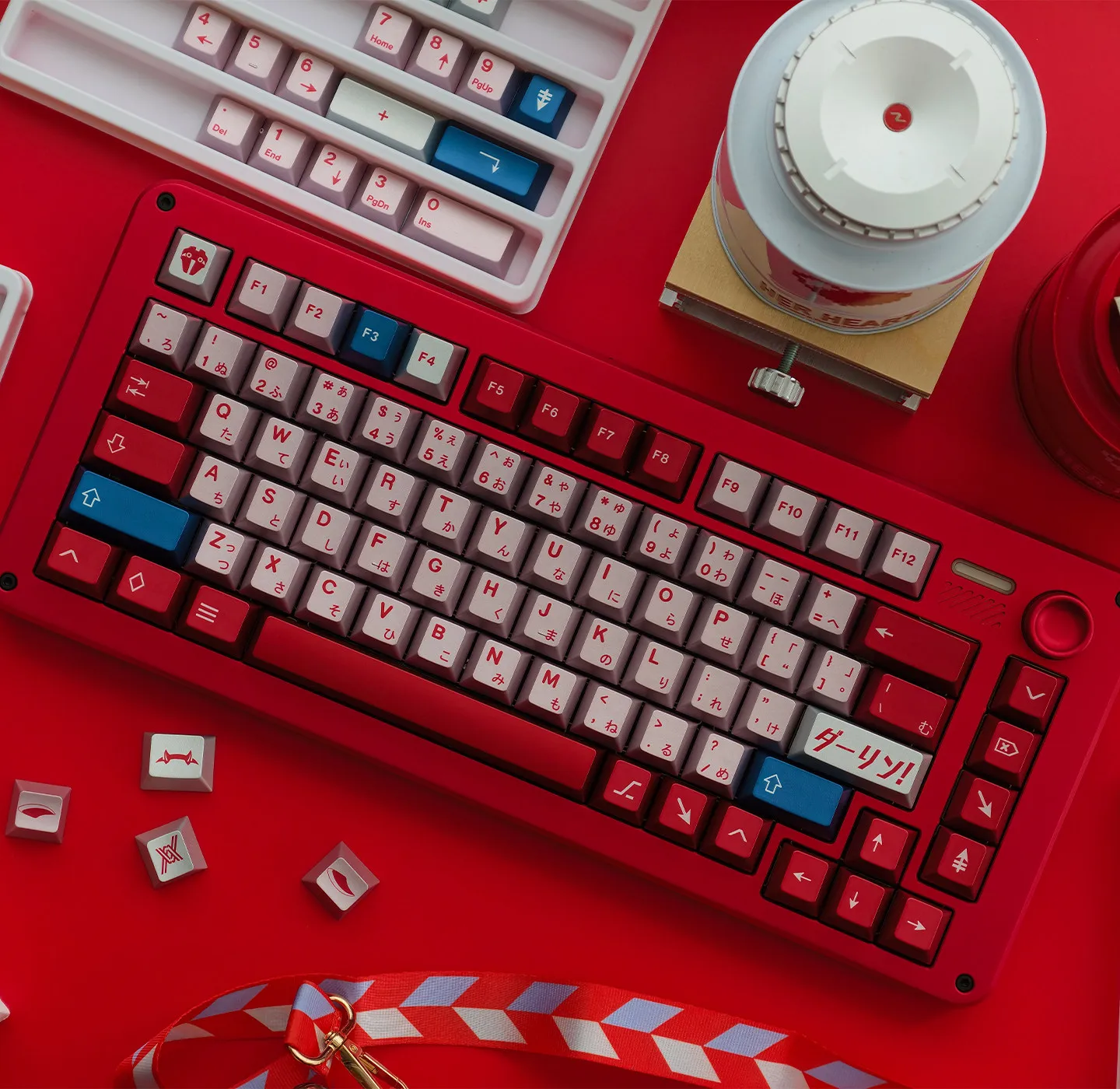 Mintcaps Darling Keycaps Glossy Metal Feel PBT Keycaps Top Print PBT Dye Sub Janpanese Key Cap For MX Mechanical Keyboard 65/75