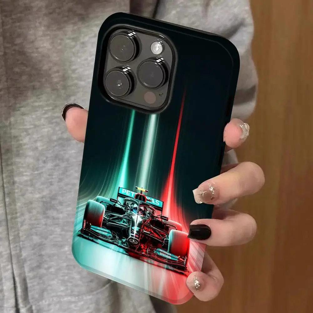 

f1 racing wallpaper Phone Case Double-layered 2-in-1 Film Case For IPhone 16 15 Promax 14 13 Pro 12 11 plus Samsung S Covers