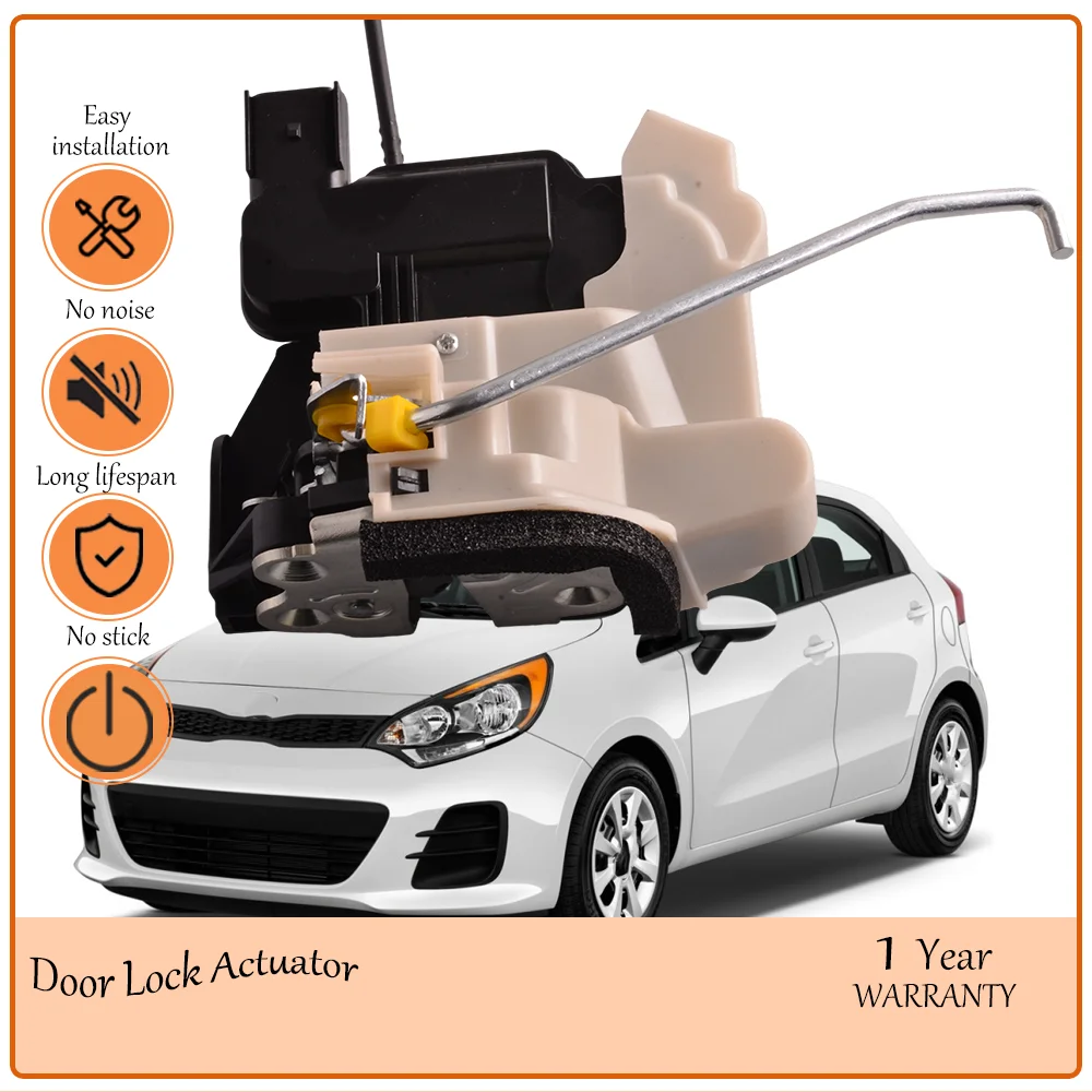 

Rear Left Rear Right Stable Rear Door Lock Actuator Assembly,Fit Kia Rio 2012-2017,OE 81411-1W030,81421-1W030,Smooth Lock Motion