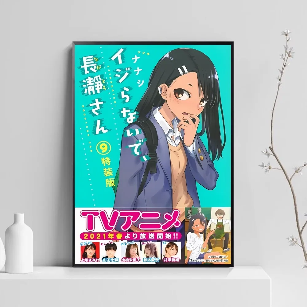 Anime Nagatoro San Vintage Posters Sticky Whitepaper Prints Posters Artwork Posters Wall Stickers