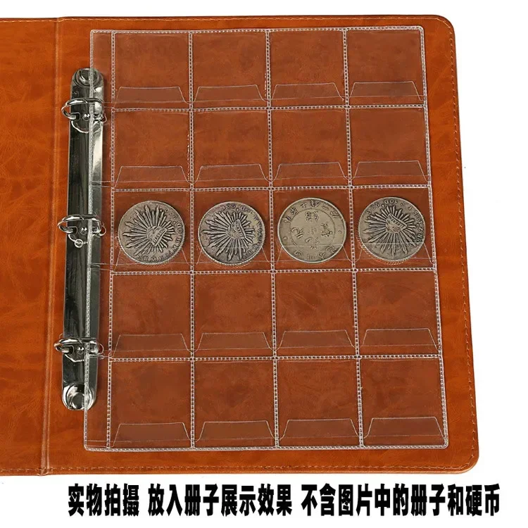 20pcs album pages 20/30/42 pockets coin album page sheets leaf sleave for coins collections for coin