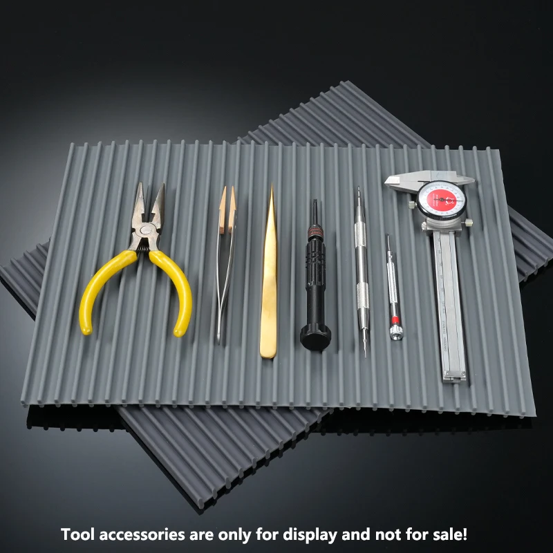 30x18mm Silikon Uhr Reparatur Arbeit Pad Für Uhrmacher Löten Station Uhr Reparatur Nicht-slip Silikon Matte braun grau pad