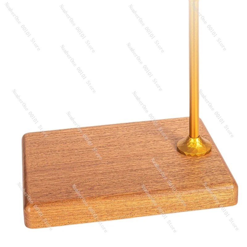 Rustic Wooden Pour Over Coffee Dripper Stand Solid Wood Outdoor Filter Cup Holder American Style Hand Brew Coffee Accessory Set