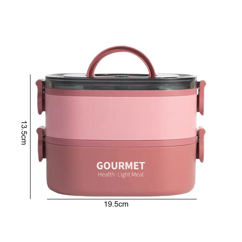 Sealed Lunch Container 1400ml/2000ml Leakproof Bento Lunch Box with Spork Stackable Reusable Lunch Container for Kids Adults
