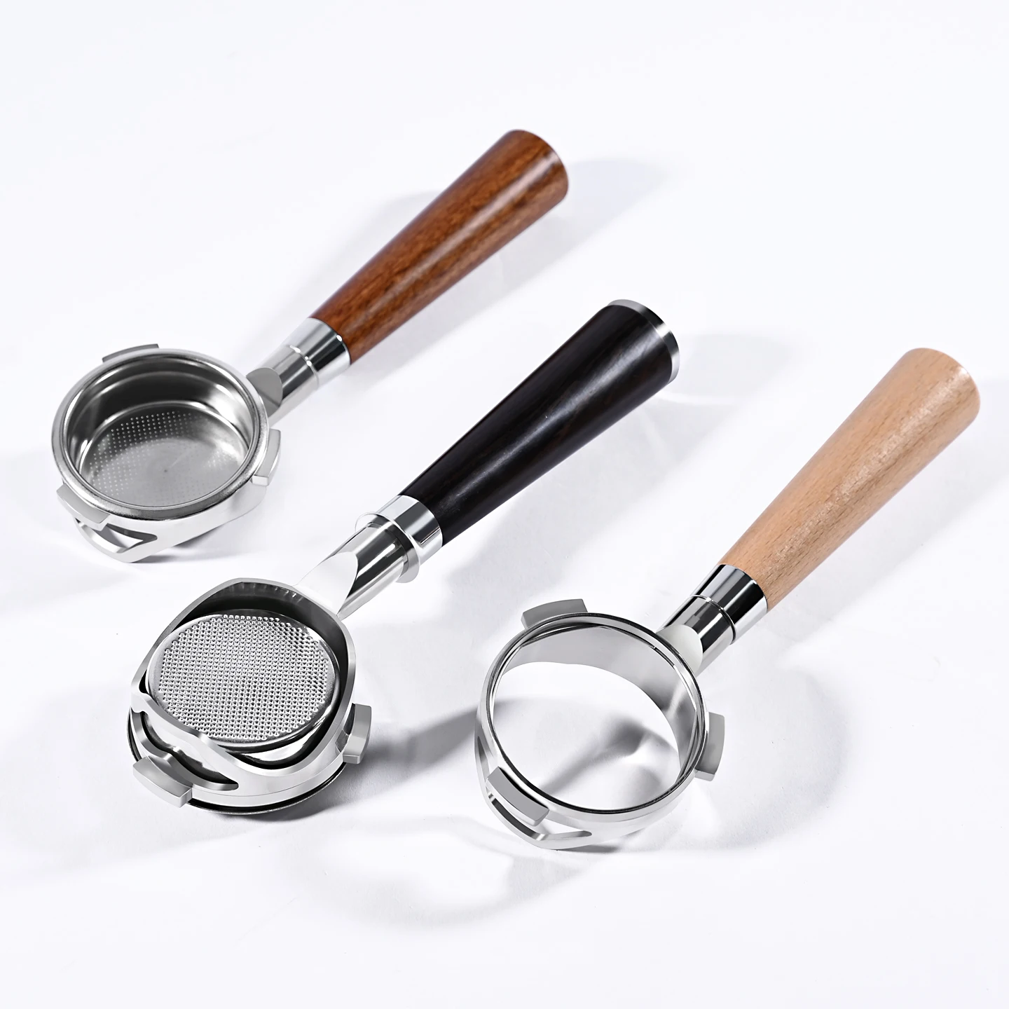 Portafiltro sin fondo para café, con 3 orificios, de 58 mm, para máquinas de espresso Breville Barista Mini/Max/Signature Sunbeam EM4300/5300/EMM5400BK.