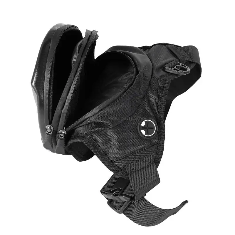  Compact Motorcycle Leg Pack with Secure Fastening & Spacious Compartments Nylon
