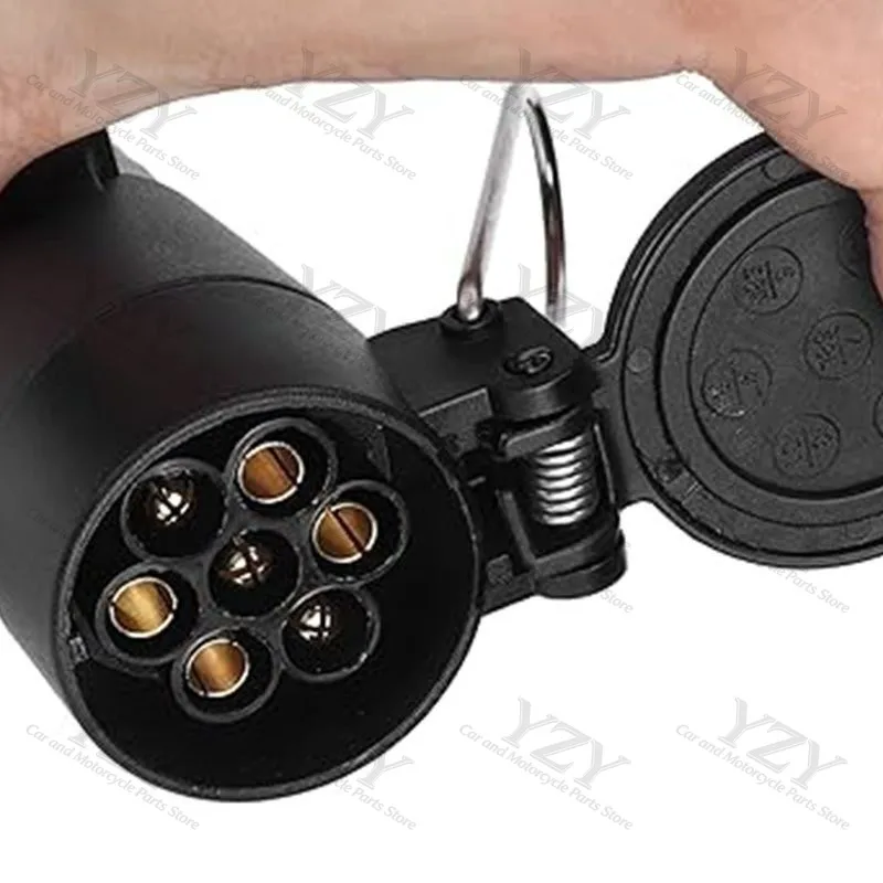 Trailer socket 7-core plastic connector, European standard plug, car modification part