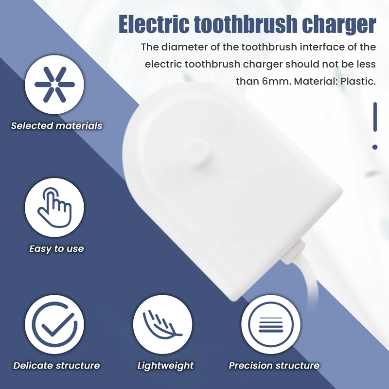 Suitable for HX8140, HX6100, HX9112, HX3110 Electric Toothbrush Induction Charger Adapter EU Plug-DTA9