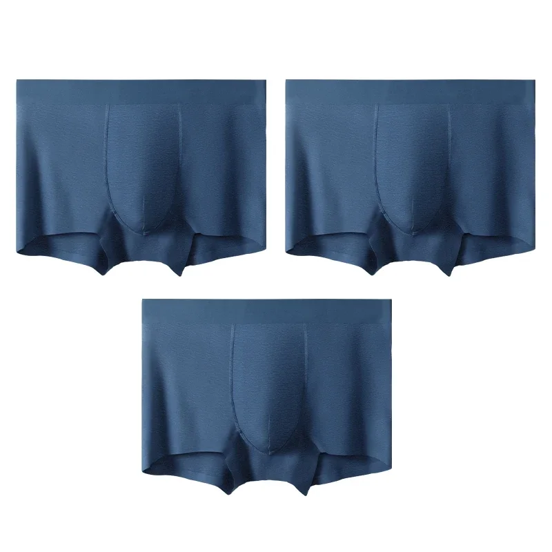 

3PCS Men's Underwear, Summer Thin Boxer Briefs, Modal Sports Plus Size Trunks