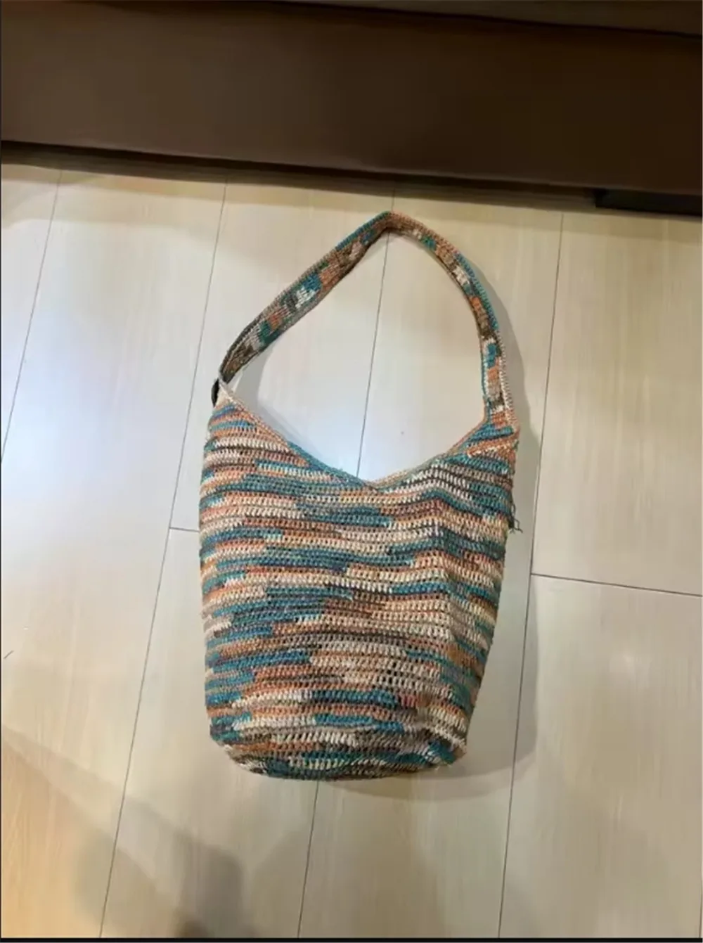 

New Women's Lafite Grass Woven Bucket Fashion Versatile Shoulder Bag