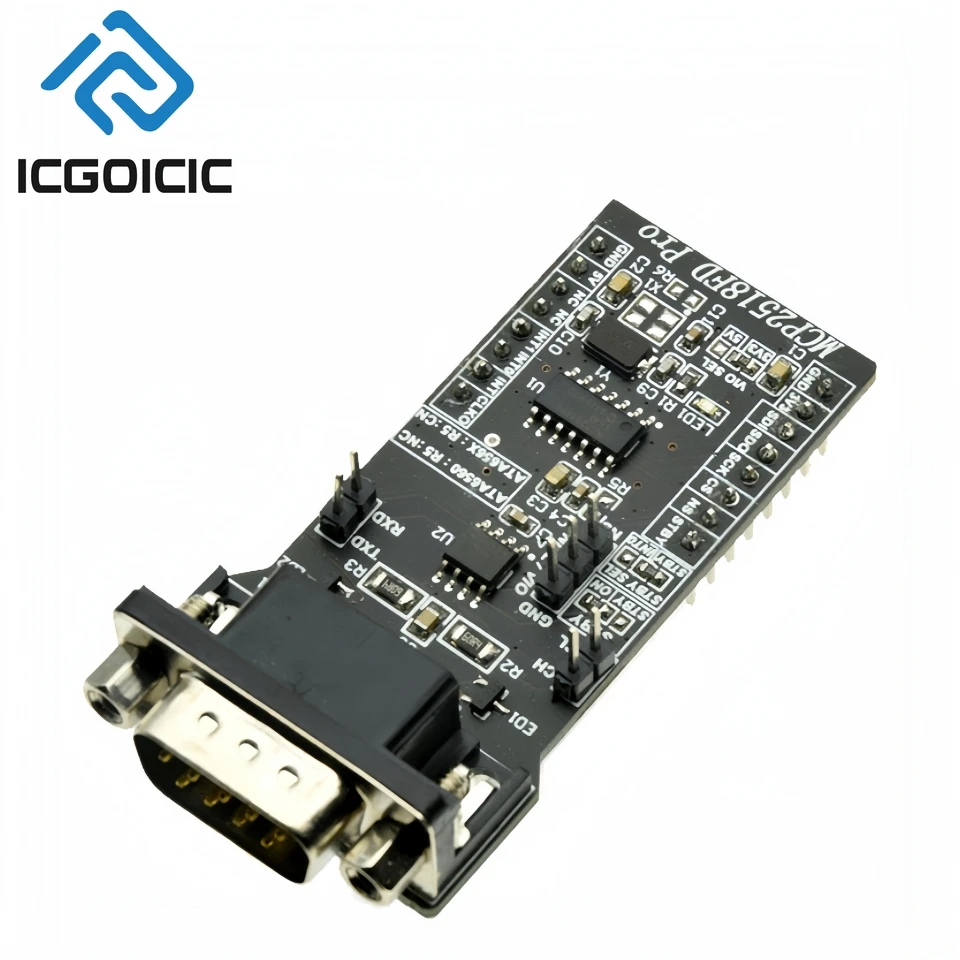 SPI to CAN FD Module – MCP2518FD + ATA6560, Up to 8Mbps, 3.3V/5V, Arduino Compatible, CAN Bus Adapter for Industrial IoT