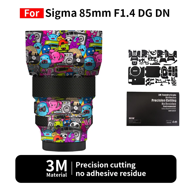 

Mebont For Sigma 85mm Skin Sigma 85mm F1.4 DG DN Camera Lens Sticker Protective film full coverage protection no residue