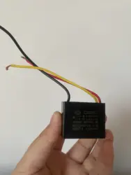 1pcs CBB61 1.5UF+2.5uf 450v three wires Fan Capacitor