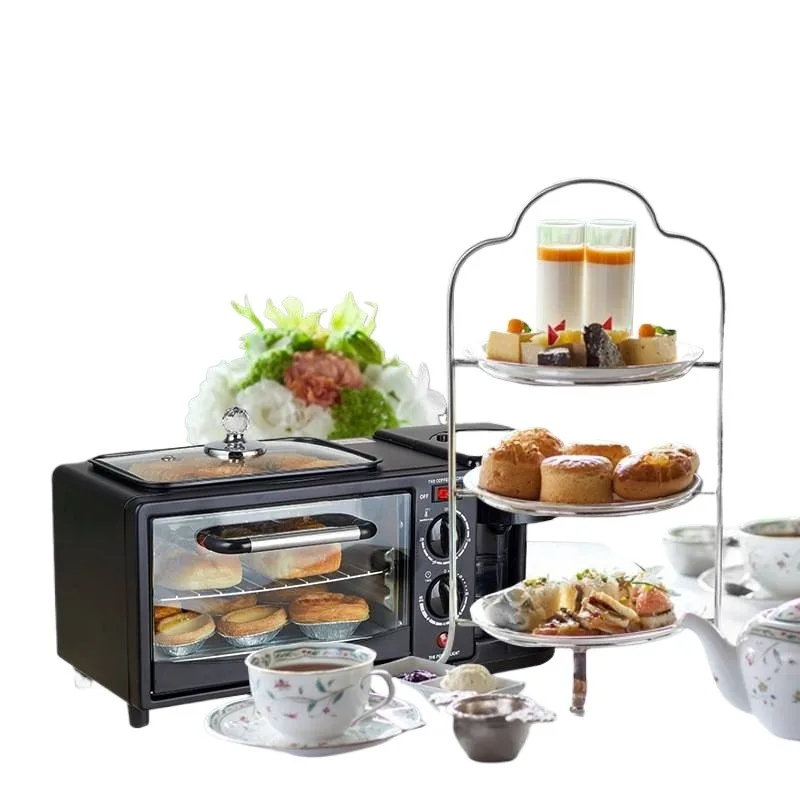 

Baking bread frying bacon and brewing coffee in one breakfast machine simple and quick to prepare breakfast easy to clean