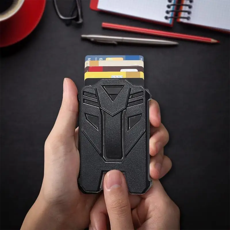 ID Card Holder Protective Cover Hard Plastic Case With Clear Window Heavy Duty Badge Holder For Office School