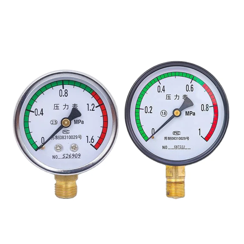Y60/100 Factory Provides Sf6 Gas Special Density Pressure Gauge Stainless Steel Housing Air Filled Pressure Gauge