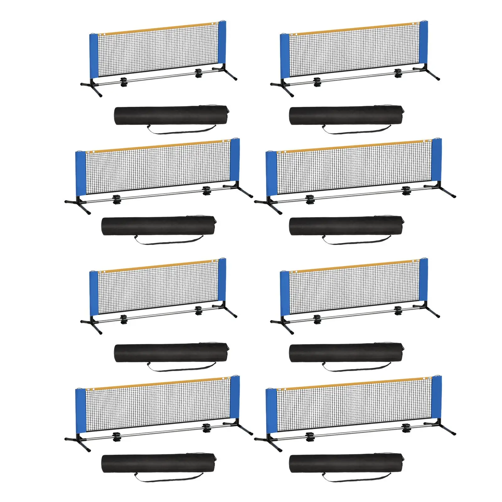 

Portable Pickleball Net Practice Training Set Quick Install for Driveway Garage Backyard Parks