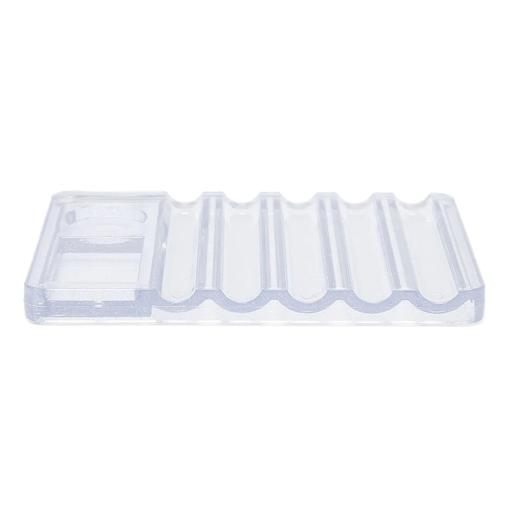 4PCS Multifunction Nail Pen Holder Transparent Mini Multifunction Nail Brush Rack Portable Transparent Nail Brush Organizer