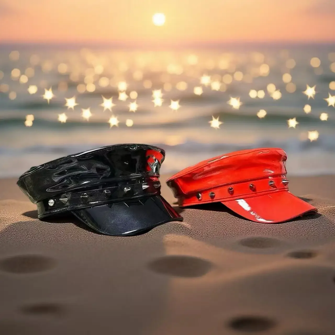 HongLuan zwart lederen Steampunk Halloween kostuumhoed, kapitein hoeden voor Burning Man Festival vrouw, cosplay vrouwelijke accessoires