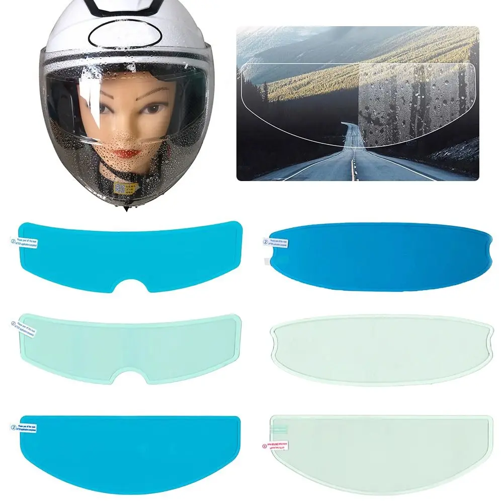 New Waterproof Anti-fog film Universal Moto Racing Helmets Accessories Anti-rain film Long-lasting Rain and Fog Helmet Film