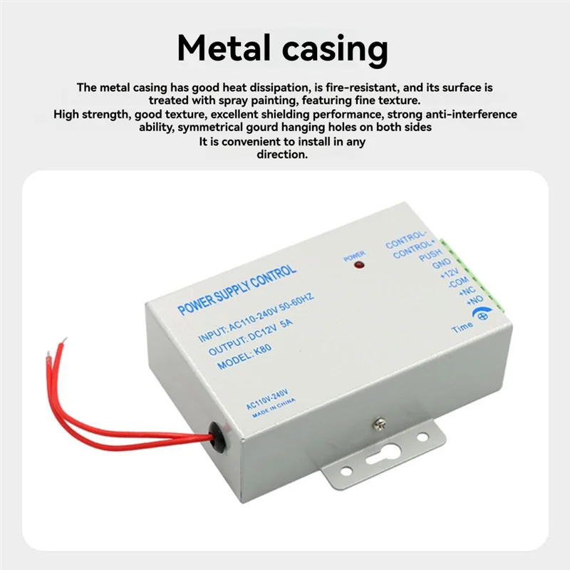 B92B-For Door Locks DC12V Power Supply Controller 100-240V AC Switch Adapter For Video Intercom Systems Compatible