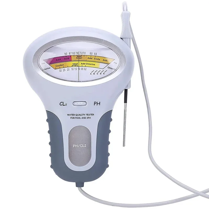 New 2 in 1 PH Tester Chlorine Tester PH Chlorine Meter Chlorine Water Quality Testing Device CL2 Measuring for Pool Aquarium
