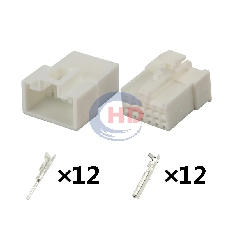 

1-20 sets 12 Pin auto wiring harness plug cable electric plug connector HD123-1.2-11 7123-8828