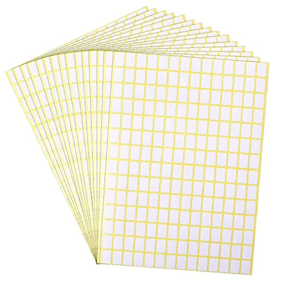 2940 Pcs Matte Small White Labels Stickers Blank Labels Removable Price Tags Labels Stickers for Jars Boxes File Folders Envelo