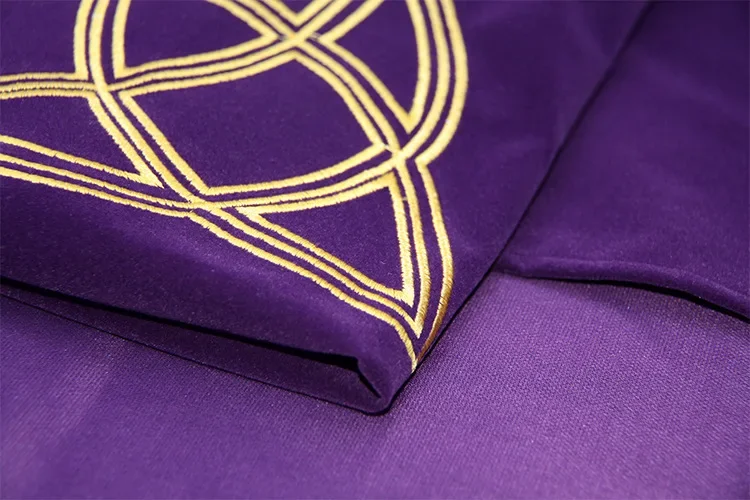 70x70cm tarot tablecloth wicca sun,pentacle velvet tarot cloth board game play mat Accessories embroidery table cover
