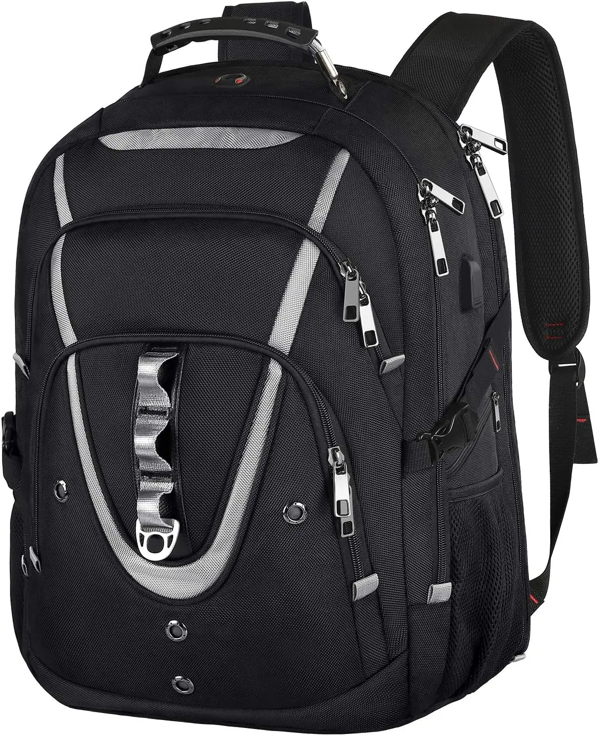 

Large 18.4" Laptop Backpack for Men, 60L Gaming Bag with USB Charger, TSA Friendly RFID Anti-theft Water Resistant Travel Work