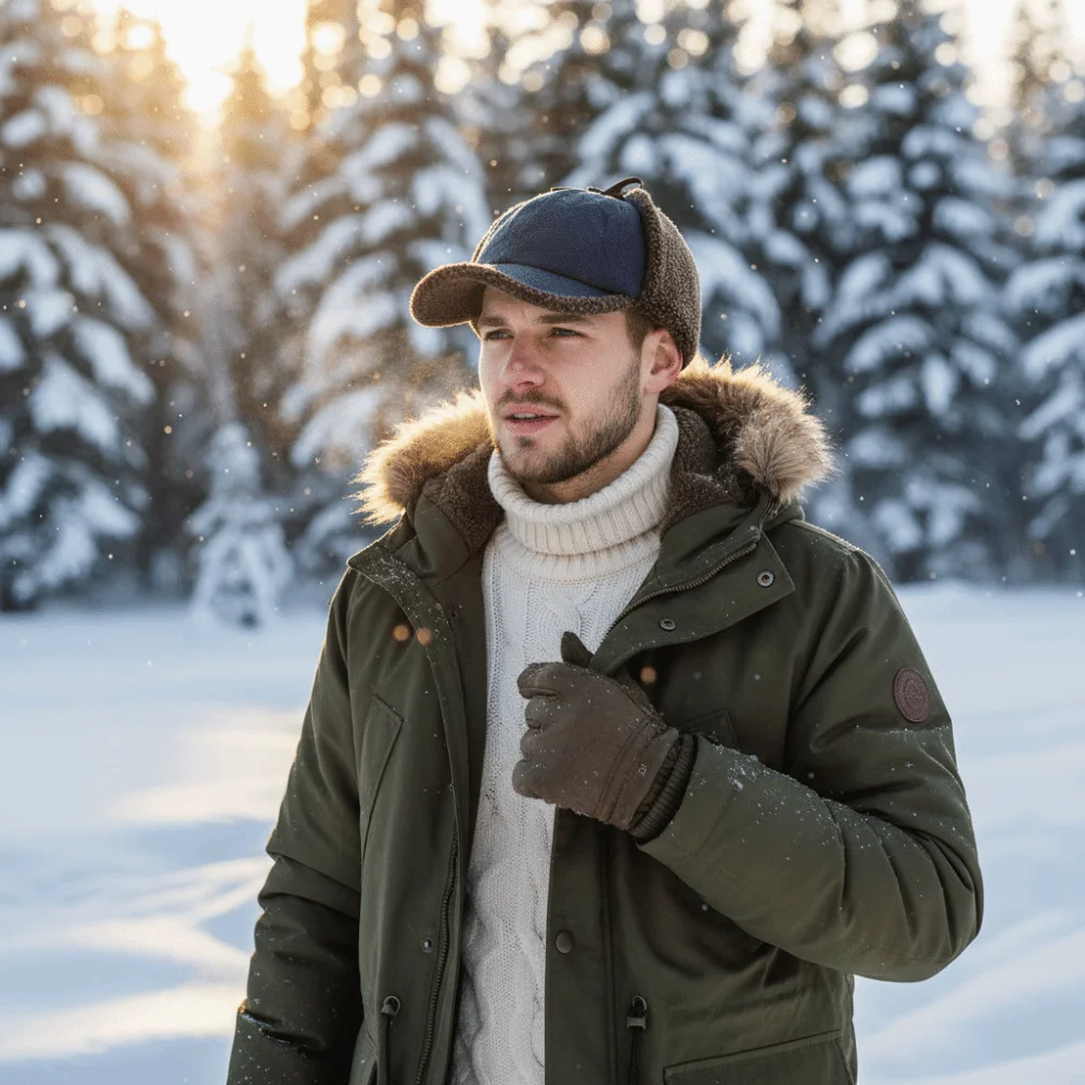 

Уютная шляпа-бомбер в стиле ретро, теплая флисовая утолщенная дизайнерская летающая шапка, ветрозащитная замшевая флисовая шапка с ушками, зимняя шапка для мужчин и женщин
