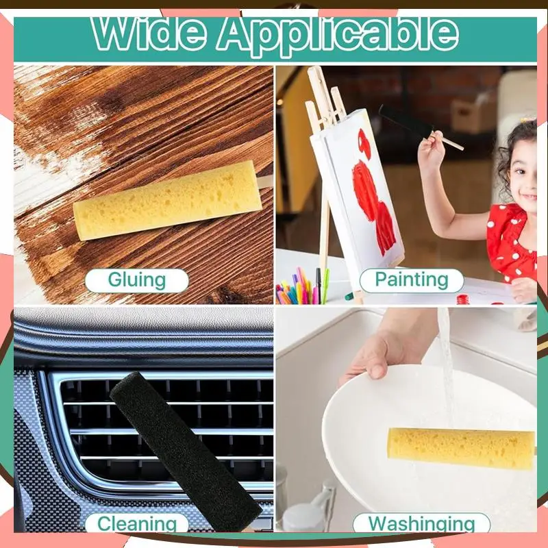 

12 Pcs Sponge For Clay, Throwing Stick Pottery Trimming Tools Texturing And Sculpting For Artist Shaping-[A59T]